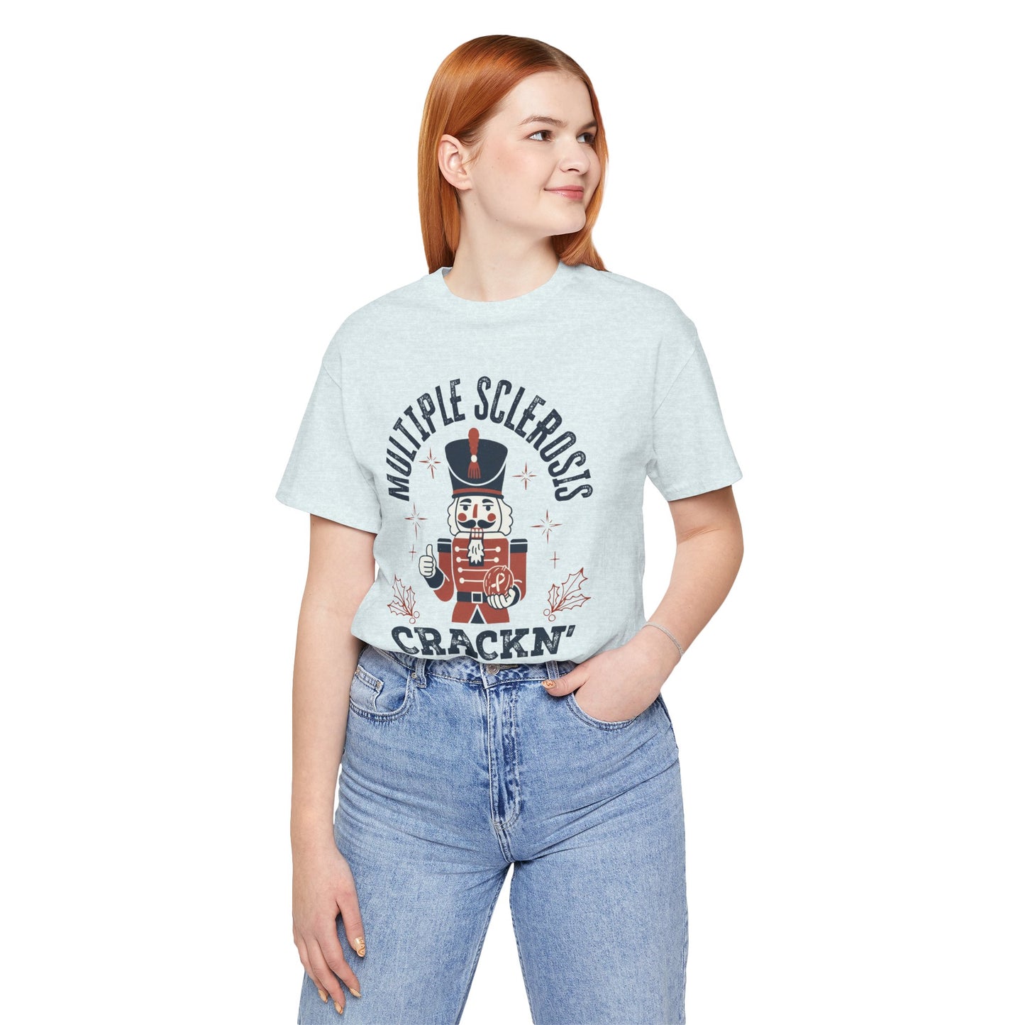 Crack'n For A Cure Nutcracker Adult Tee Multiple Sclerosis Awareness, Charity Shirt, Unisex, Gift for Supporters, Fundraising Apparel