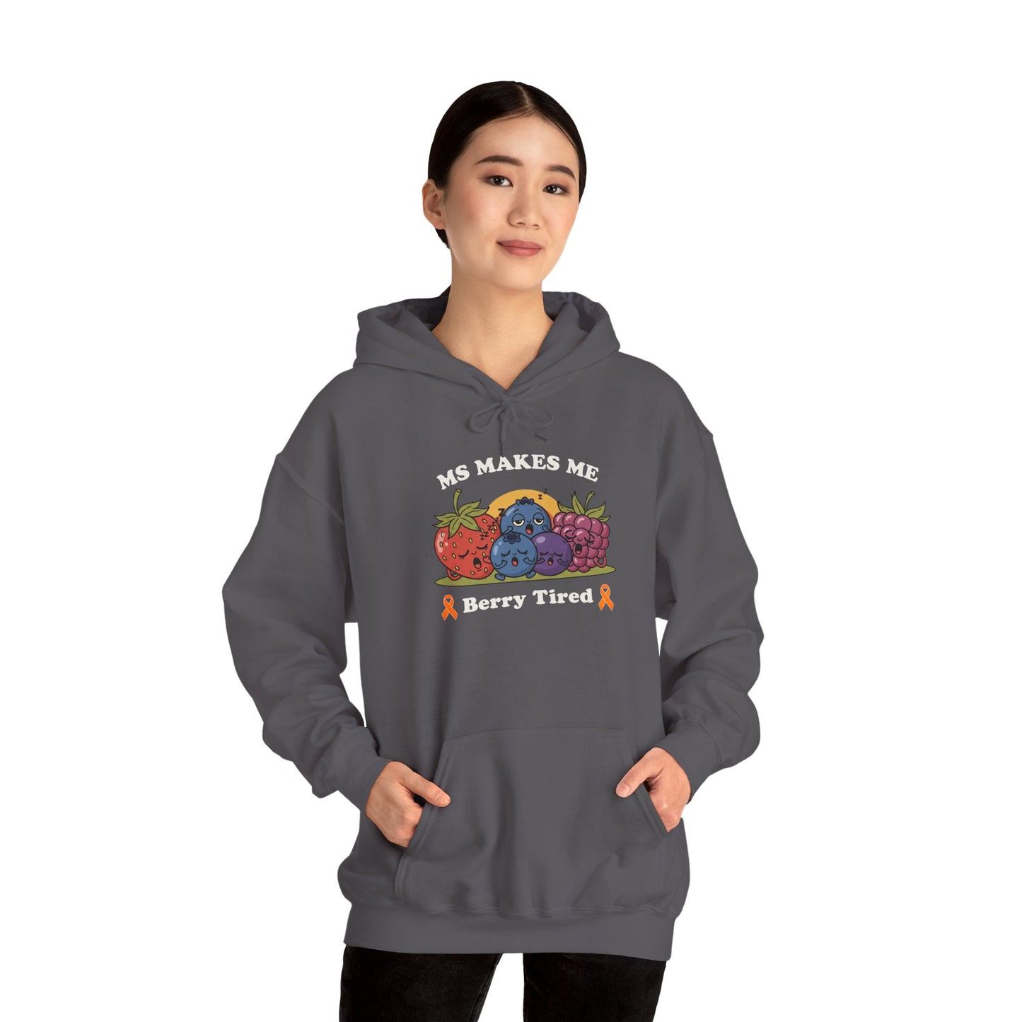 Berry Tired Hoodie - Funny Fruit Sweatshirt, Unisex Apparel, Cute Gift for Fruit Lovers, Cozy Wear, Humor Clothing