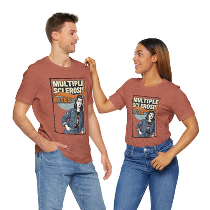 "Multiple Sclerosis Bites" Unisex T-shirt for MS Awareness