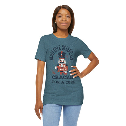 Crack'n For A Cure Nutcracker Adult Tee Multiple Sclerosis Awareness, Charity Shirt, Unisex, Gift for Supporters, Fundraising Apparel