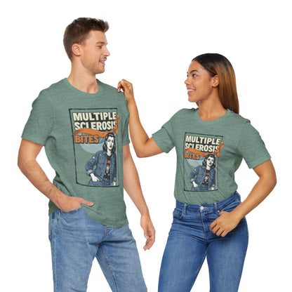 "Multiple Sclerosis Bites" Unisex T-shirt for MS Awareness