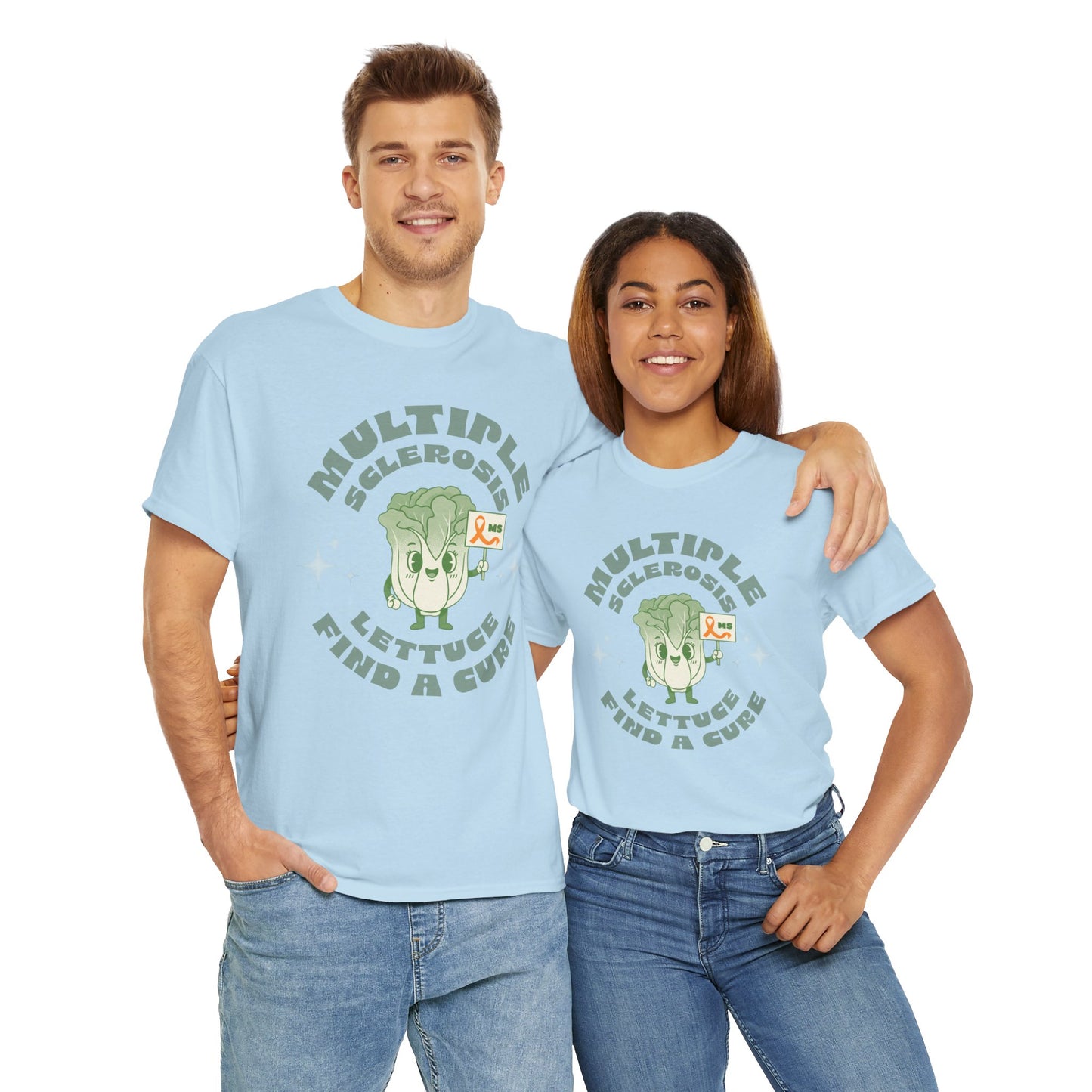 MS Awareness Punny Lettuce Find A Cure - Tee Unisex Adult for MS warriors, supporters, awareness