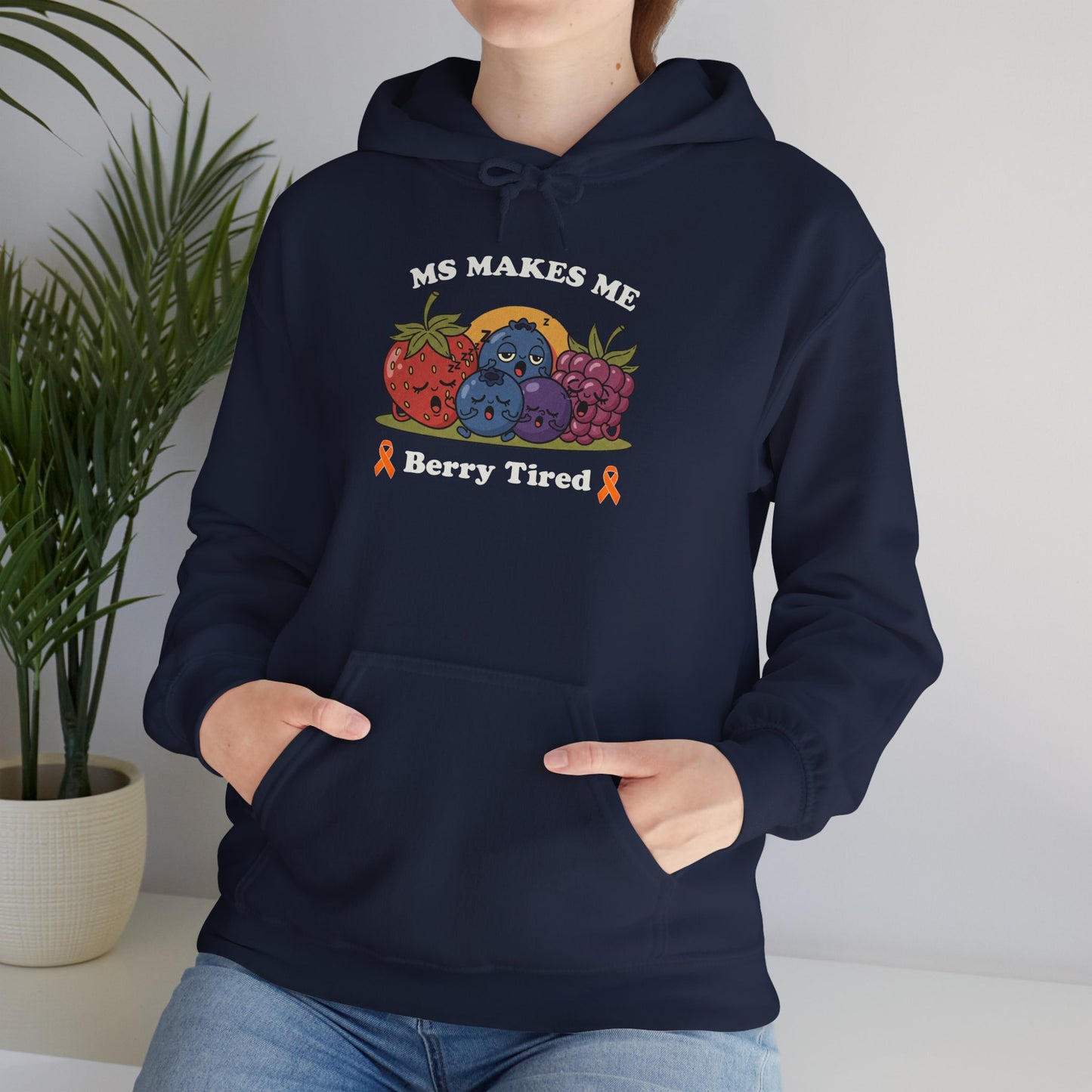 Berry Tired Hoodie - Funny Fruit Sweatshirt, Unisex Apparel, Cute Gift for Fruit Lovers, Cozy Wear, Humor Clothing