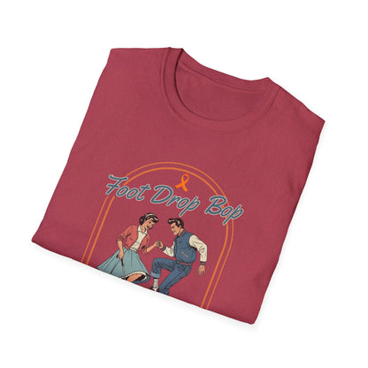 Foot Drop Bop Awareness T-Shirt, Unisex Graphic Tee for Multiple Sclerosis Awareness, Comfortable Casual Wear, Gift for MS Advocates