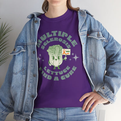 MS Awareness Punny Lettuce Find A Cure - Tee Unisex Adult for MS warriors, supporters, awareness