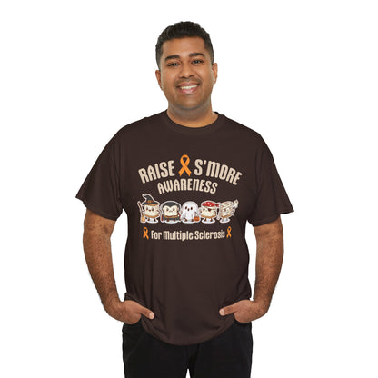 Cute Raise Awareness S'More  Adult Unisex Cotton T-Shirt- Multiple Sclerosis Support Shirt, S'More Fun for a Cause, Gift for Awareness Events