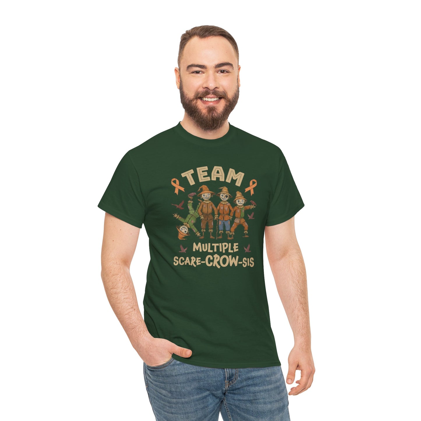 Multiple Scare-Crow-Sis Unisex Heavy Cotton Tee