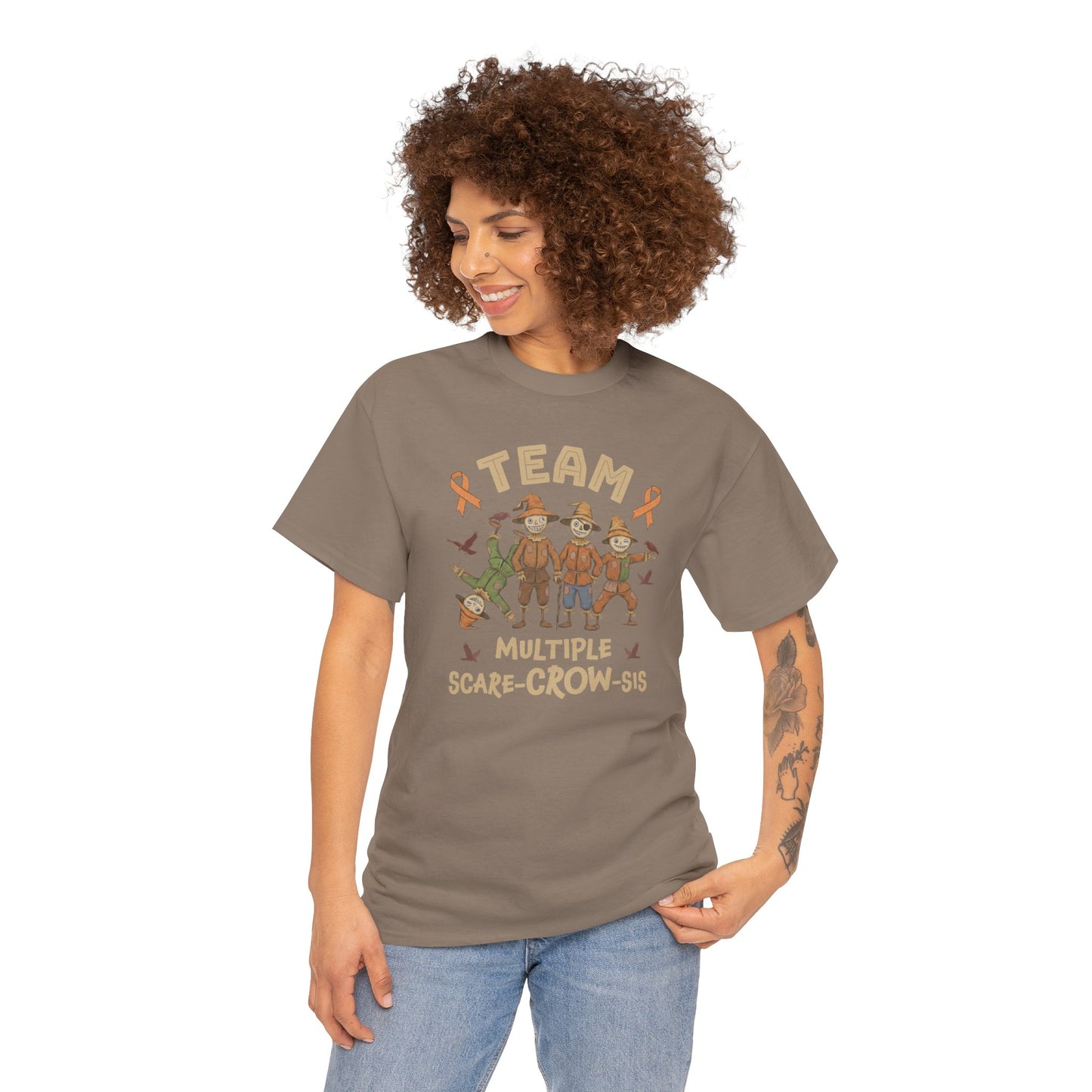 Multiple Scare-Crow-Sis Unisex Heavy Cotton Tee
