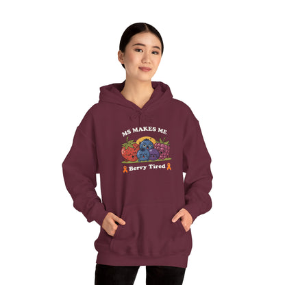 Berry Tired Hoodie - Funny Fruit Sweatshirt, Unisex Apparel, Cute Gift for Fruit Lovers, Cozy Wear, Humor Clothing