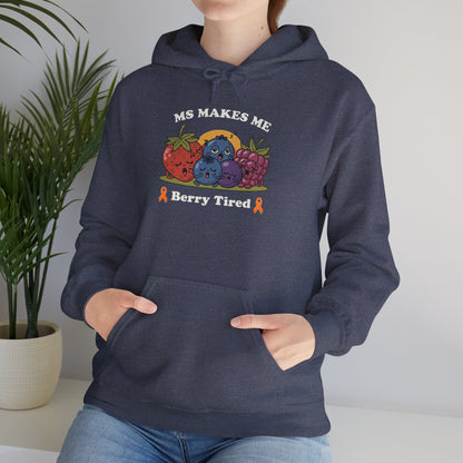 Berry Tired Hoodie - Funny Fruit Sweatshirt, Unisex Apparel, Cute Gift for Fruit Lovers, Cozy Wear, Humor Clothing