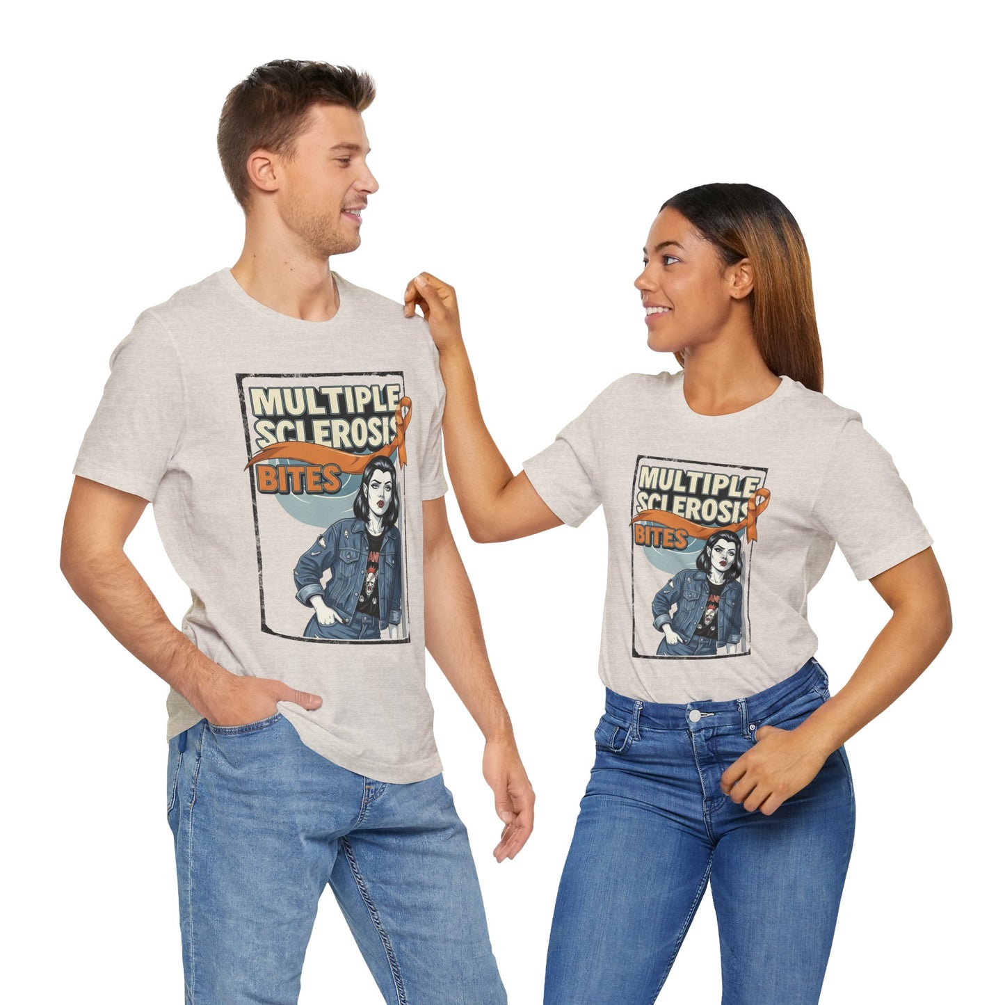 "Multiple Sclerosis Bites" Unisex T-shirt for MS Awareness