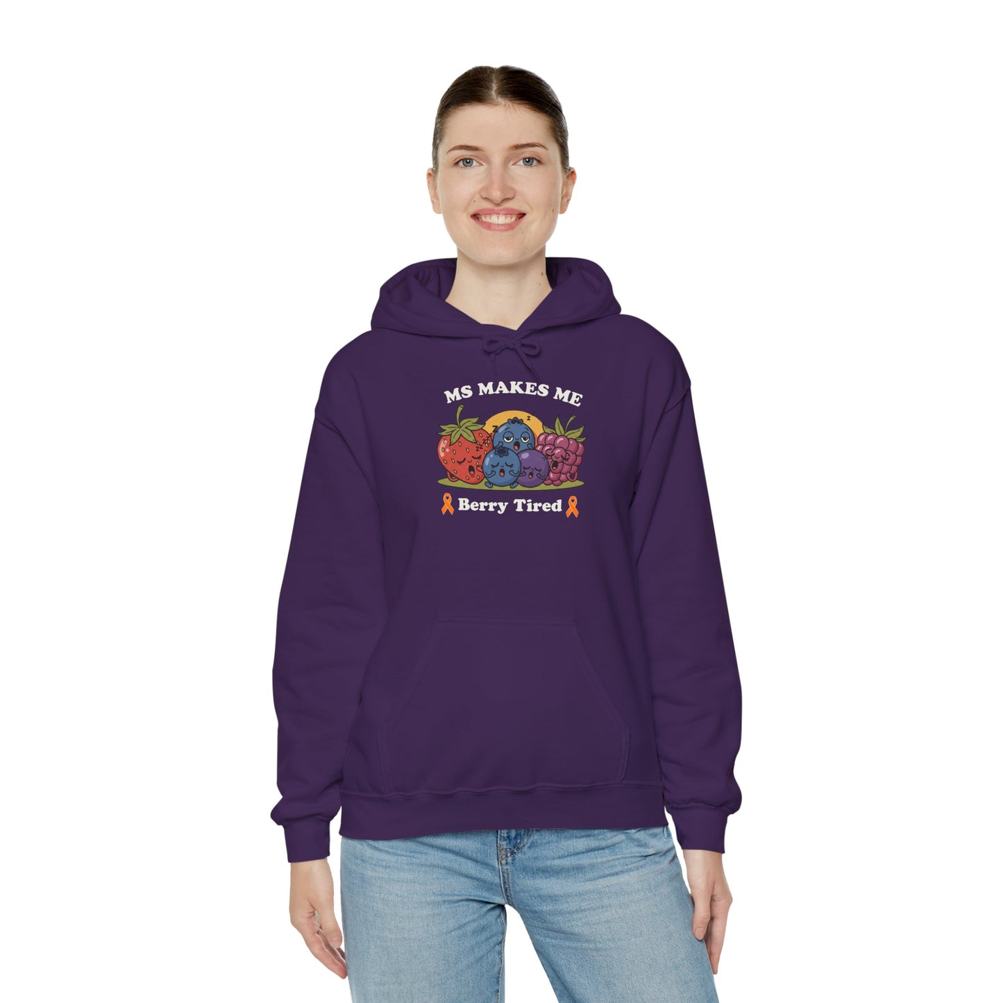 Berry Tired Hoodie - Funny Fruit Sweatshirt, Unisex Apparel, Cute Gift for Fruit Lovers, Cozy Wear, Humor Clothing