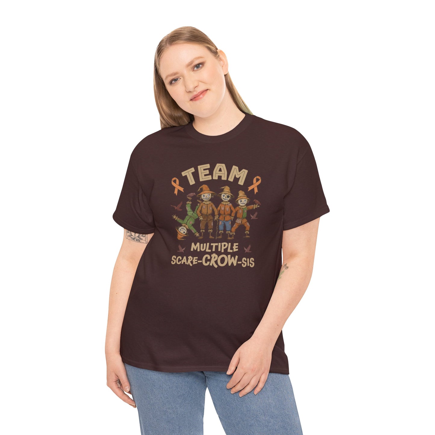 Multiple Scare-Crow-Sis Unisex Heavy Cotton Tee