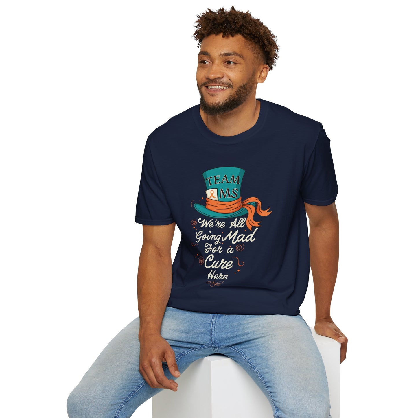 Mad For a Cure T-Shirt, Team MS Shirt, Unisex Softstyle Tee, Cure Awareness Tee, Fun Gift for Alice in Wonderland Fans, Birthday Gift, [...]