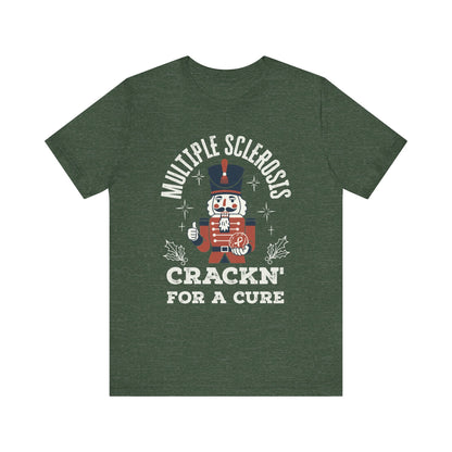 Crack'n For A Cure Nutcracker Adult Tee Multiple Sclerosis Awareness, Charity Shirt, Unisex, Gift for Supporters, Fundraising Apparel