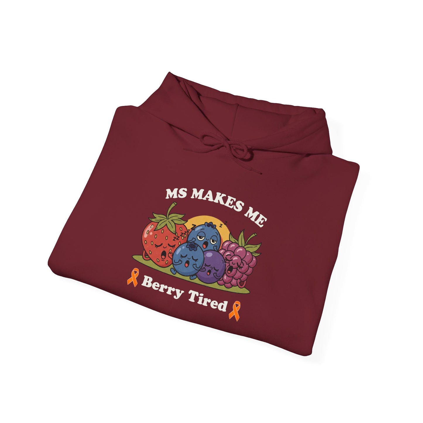 Berry Tired Hoodie - Funny Fruit Sweatshirt, Unisex Apparel, Cute Gift for Fruit Lovers, Cozy Wear, Humor Clothing