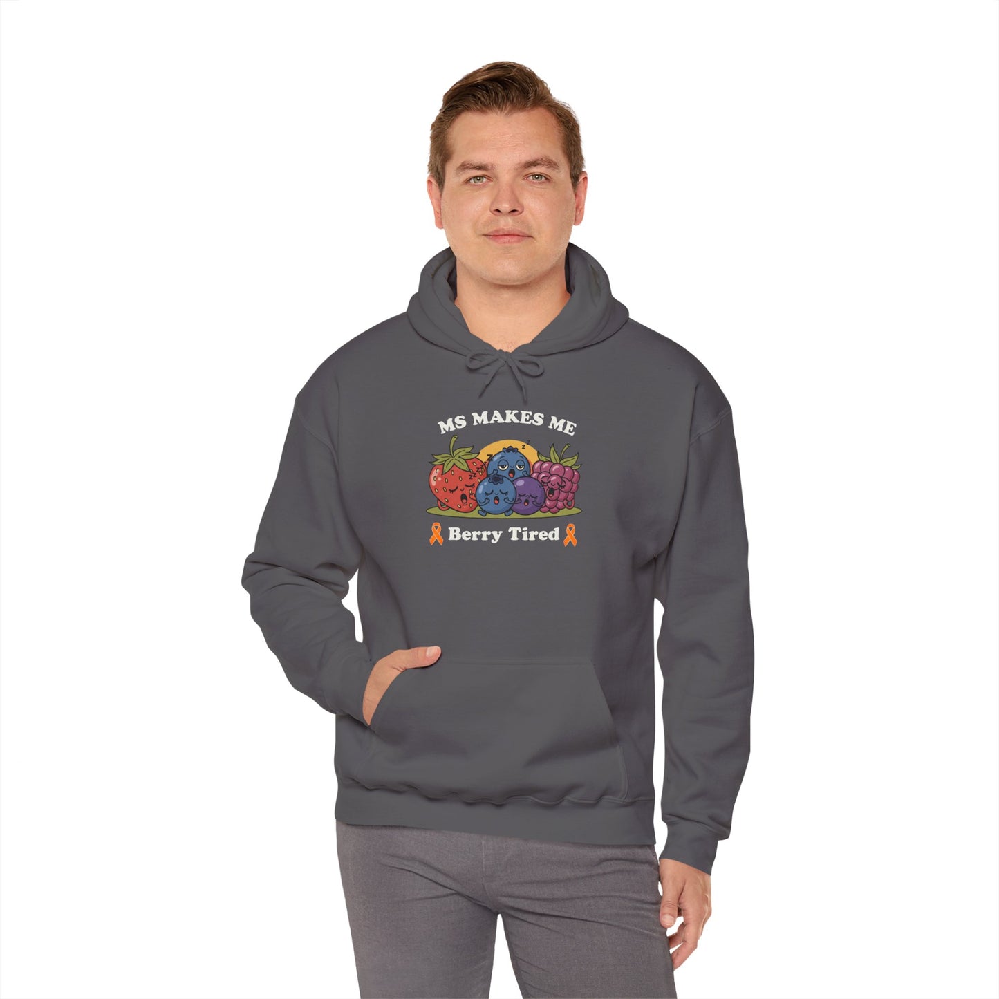 Berry Tired Hoodie - Funny Fruit Sweatshirt, Unisex Apparel, Cute Gift for Fruit Lovers, Cozy Wear, Humor Clothing