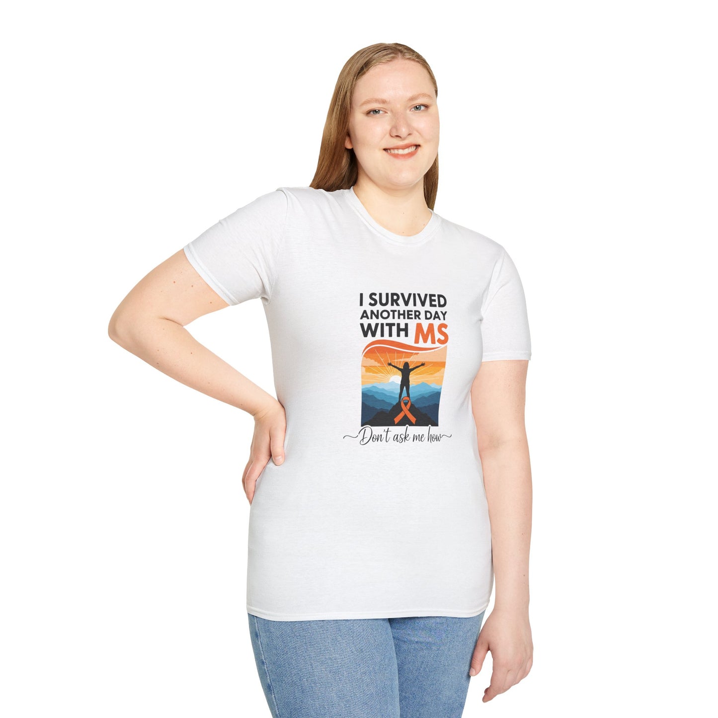 I Survived Another Day with MS T-Shirt | Multiple Sclerosis Awareness Tee | Chronic Illness Warrior Shirt