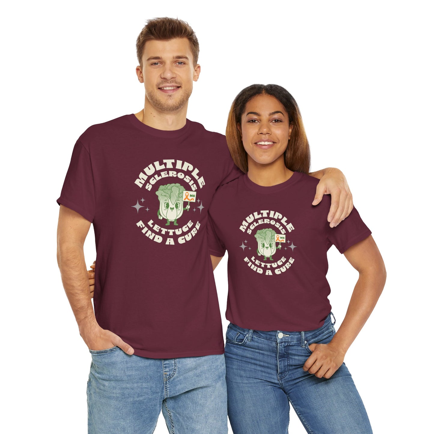 MS Awareness Punny Lettuce Find A Cure - Tee Unisex Adult for MS warriors, supporters, awareness