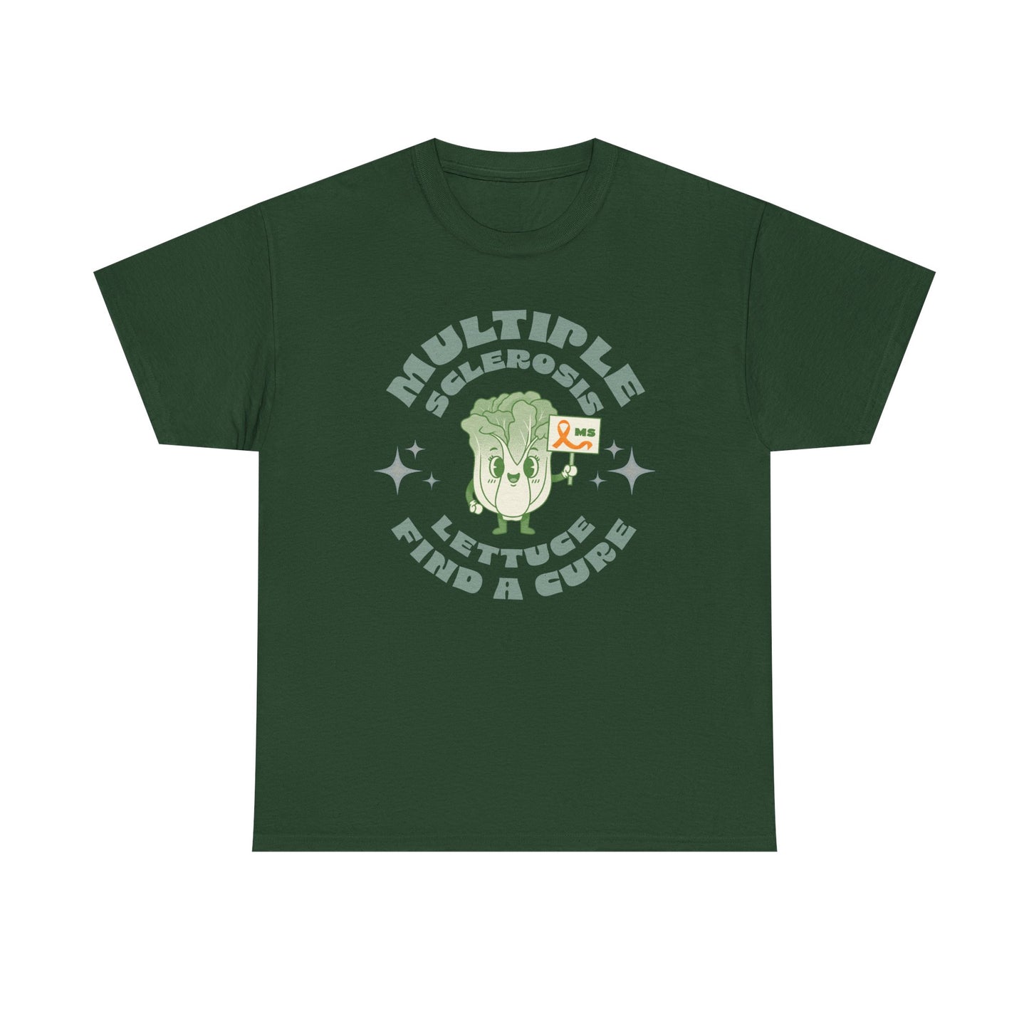 MS Awareness Punny Lettuce Find A Cure - Tee Unisex Adult for MS warriors, supporters, awareness