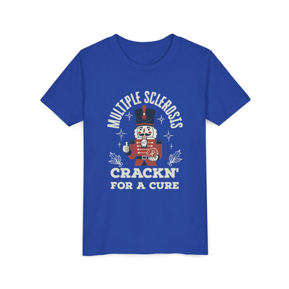 Youth "Crackn' For a Cure" Holiday Short Sleeve Tee for MS Awareness
