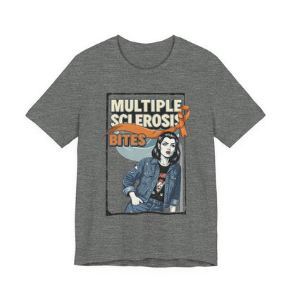 "Multiple Sclerosis Bites" Unisex T-shirt for MS Awareness