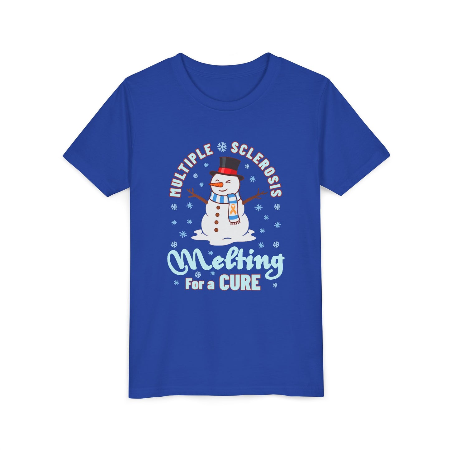 Youth "Melting For A Cure" Short Sleeve Tee for Multiple Sclerosis Awareness