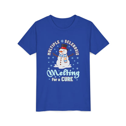 Youth "Melting For A Cure" Short Sleeve Tee for Multiple Sclerosis Awareness