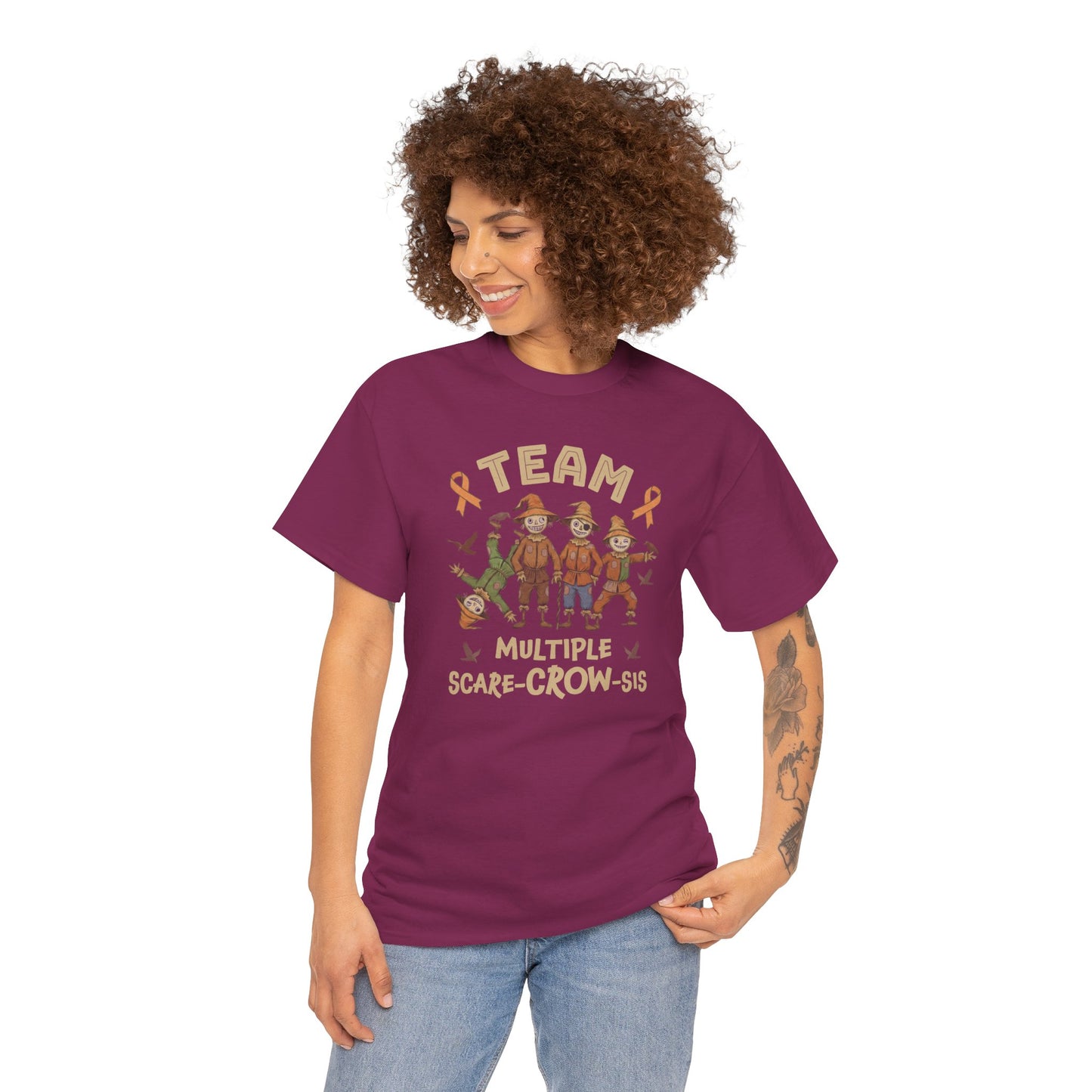 Multiple Scare-Crow-Sis Unisex Heavy Cotton Tee