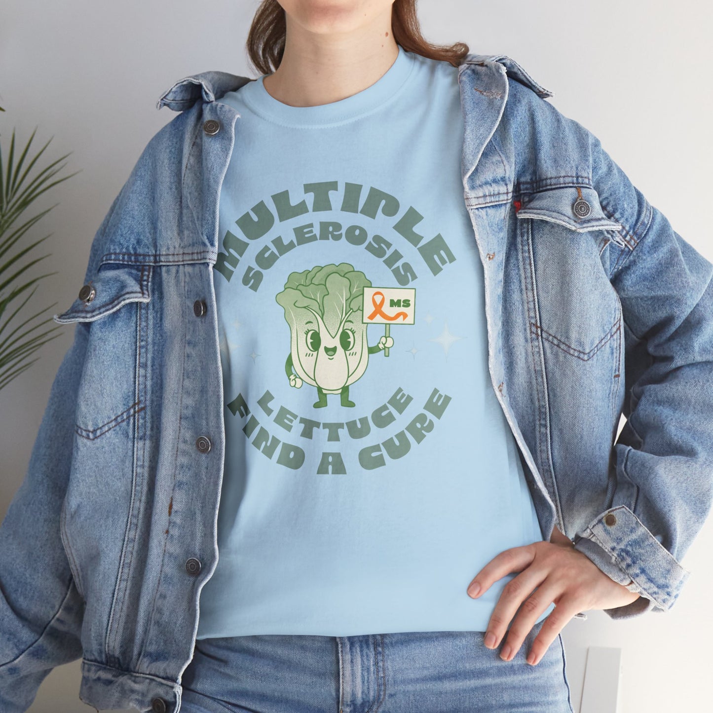 MS Awareness Punny Lettuce Find A Cure - Tee Unisex Adult for MS warriors, supporters, awareness