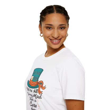 Mad For a Cure T-Shirt, Team MS Shirt, Unisex Softstyle Tee, Cure Awareness Tee, Fun Gift for Alice in Wonderland Fans, Birthday Gift, [...]