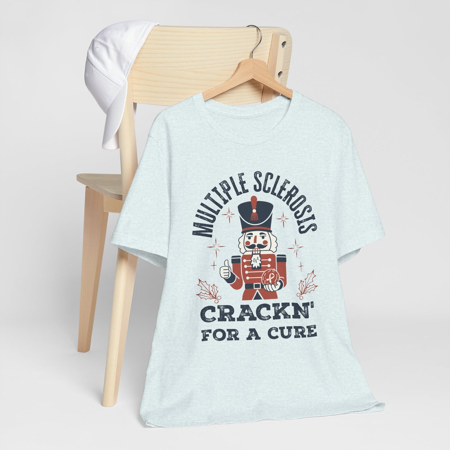 Crack'n For A Cure Nutcracker Adult Tee Multiple Sclerosis Awareness, Charity Shirt, Unisex, Gift for Supporters, Fundraising Apparel
