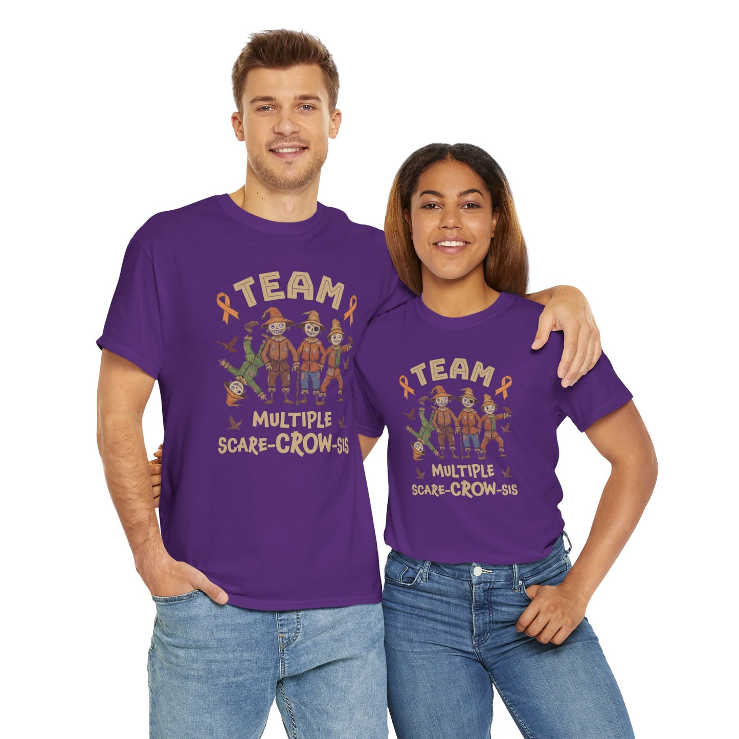 Multiple Scare-Crow-Sis Unisex Heavy Cotton Tee