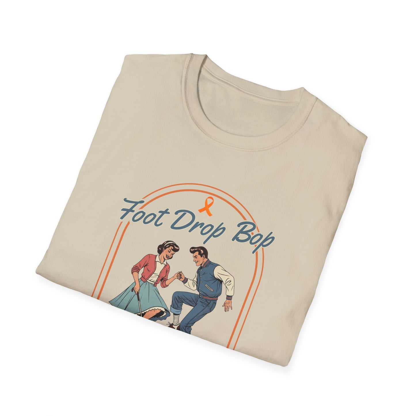 Foot Drop Bop Awareness T-Shirt, Unisex Graphic Tee for Multiple Sclerosis Awareness, Comfortable Casual Wear, Gift for MS Advocates