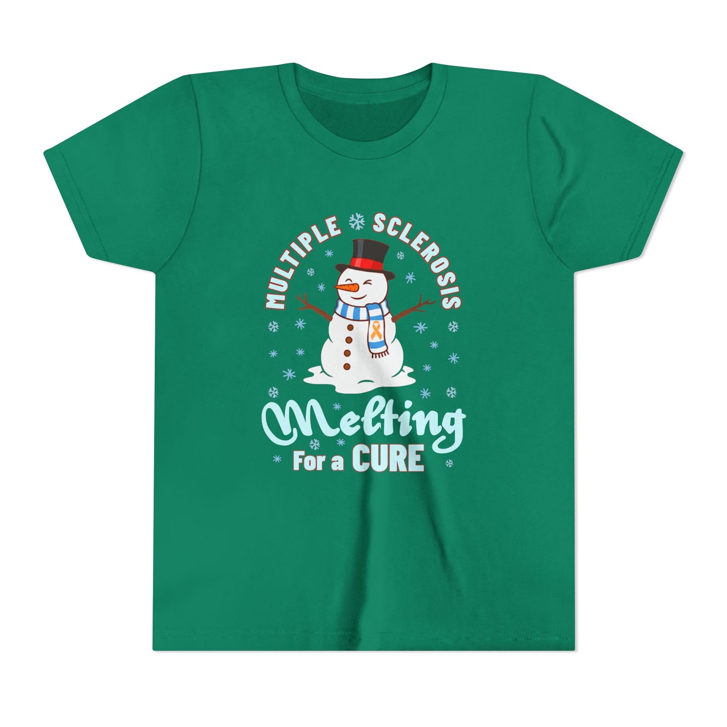 Youth "Melting For A Cure" Short Sleeve Tee for Multiple Sclerosis Awareness
