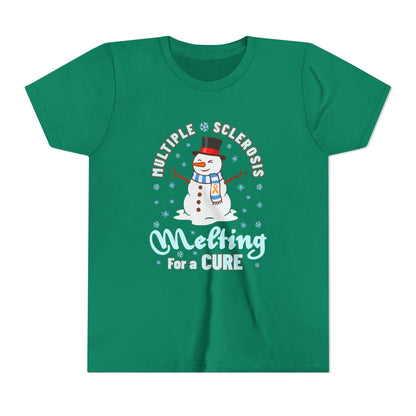 Youth "Melting For A Cure" Short Sleeve Tee for Multiple Sclerosis Awareness