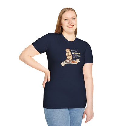 "Gopher a Nap" Unisex Tee: A Humorous Nod to Living with MS