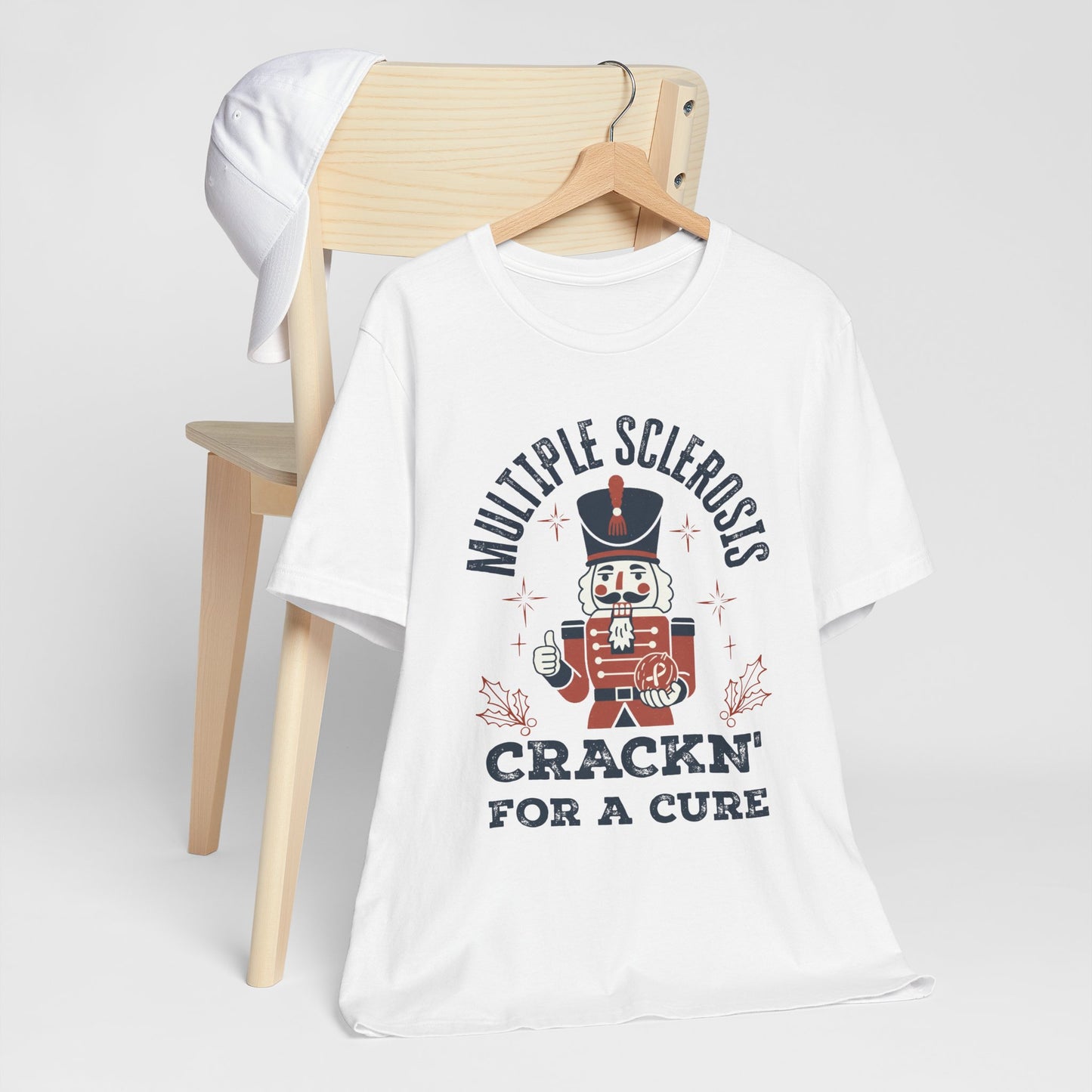 Crack'n For A Cure Nutcracker Adult Tee Multiple Sclerosis Awareness, Charity Shirt, Unisex, Gift for Supporters, Fundraising Apparel