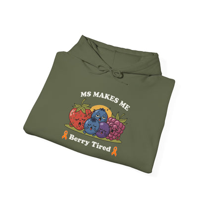 Berry Tired Hoodie - Funny Fruit Sweatshirt, Unisex Apparel, Cute Gift for Fruit Lovers, Cozy Wear, Humor Clothing