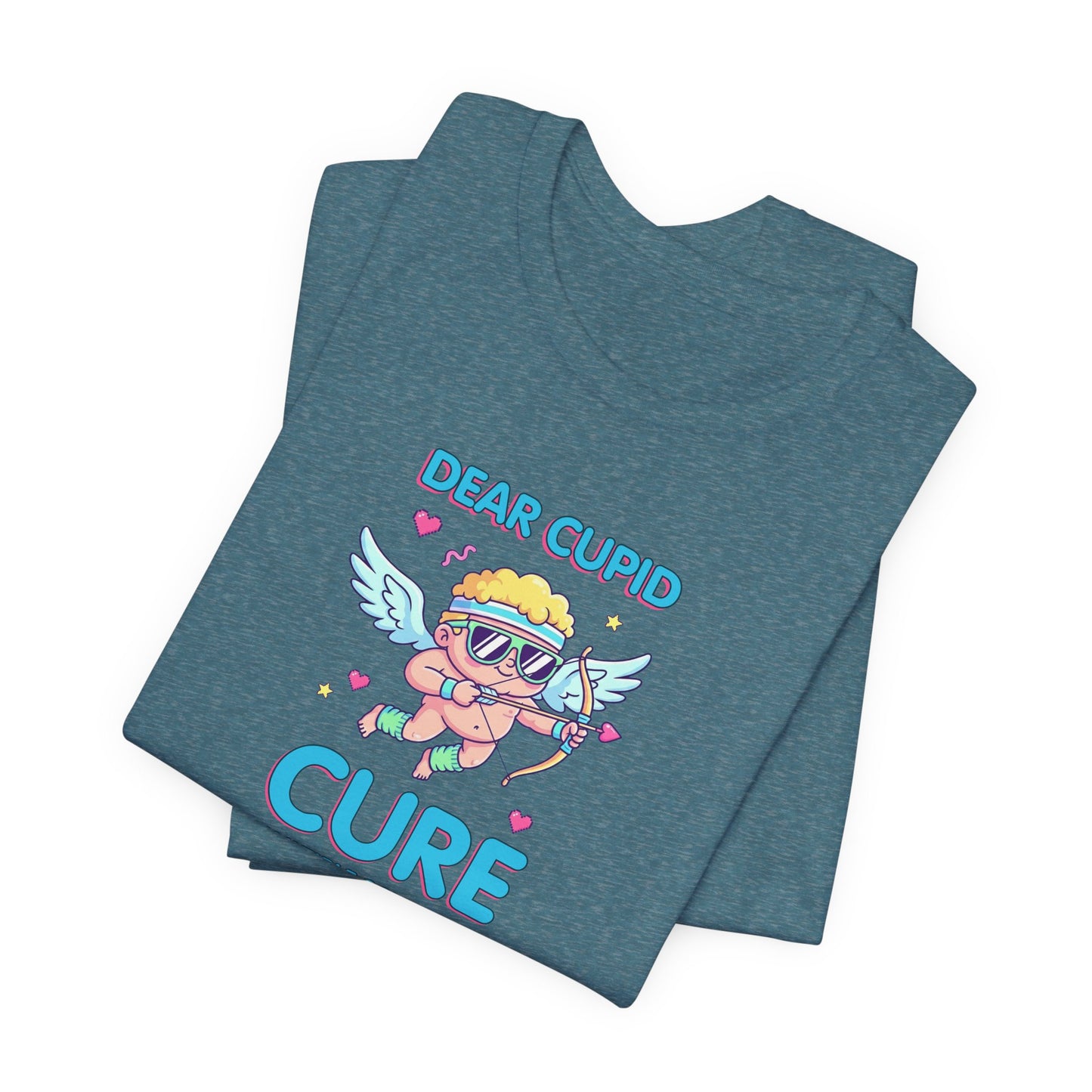 MS Awareness Shirt, Dear Cupid Cure Multiple Sclerosis, Valentine’s Day MS Gift, Retro Cupid Graphic Tee for MS Warriors