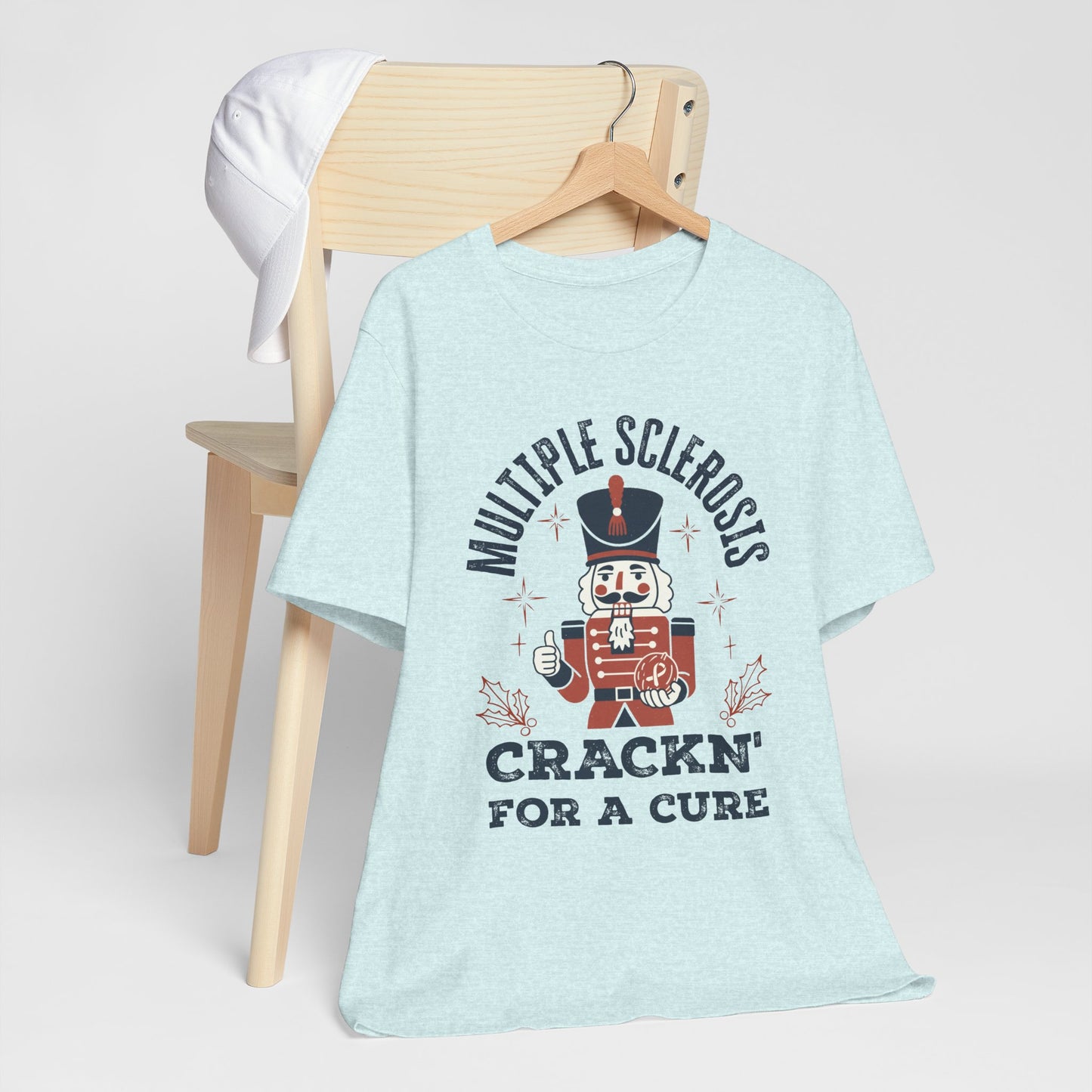 Crack'n For A Cure Nutcracker Adult Tee Multiple Sclerosis Awareness, Charity Shirt, Unisex, Gift for Supporters, Fundraising Apparel