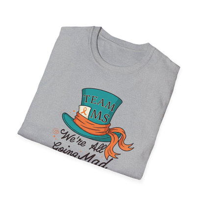 Mad For a Cure T-Shirt, Team MS Shirt, Unisex Softstyle Tee, Cure Awareness Tee, Fun Gift for Alice in Wonderland Fans, Birthday Gift, [...]