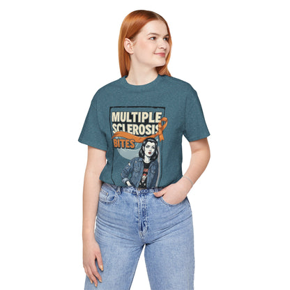 "Multiple Sclerosis Bites" Unisex T-shirt for MS Awareness
