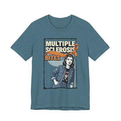 "Multiple Sclerosis Bites" Unisex T-shirt for MS Awareness