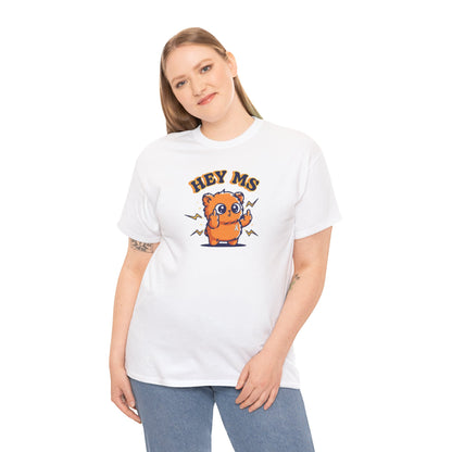 Hey MS Cute Cartoon Tee | Funny T-Shirt Funny Adult Casual Unisex, Gift for Friends, Everyday Wear, Hey Ms Design