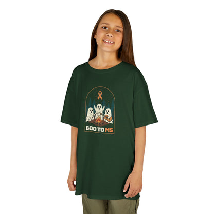 Kids Cute Boo to MS - Unisex Tee Kids for Halloween and Multiple Sclerosis Awareness