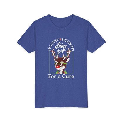 Youth Shine Bright For a Cure Tee MS Awareness Holiday Shirt