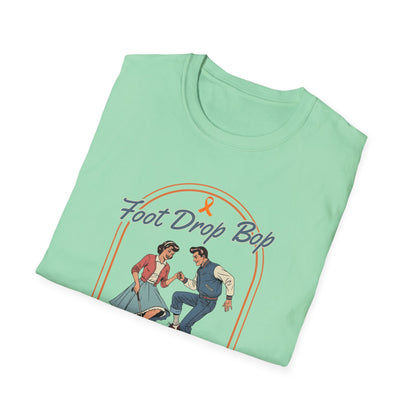 Foot Drop Bop Awareness T-Shirt, Unisex Graphic Tee for Multiple Sclerosis Awareness, Comfortable Casual Wear, Gift for MS Advocates