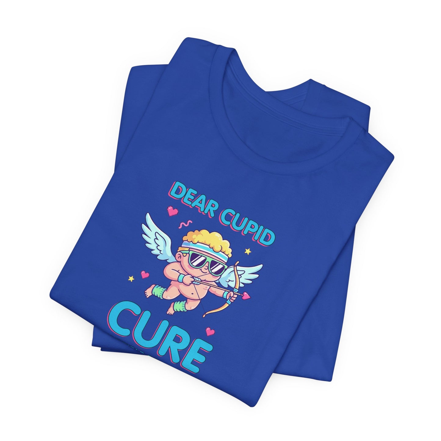 MS Awareness Shirt, Dear Cupid Cure Multiple Sclerosis, Valentine’s Day MS Gift, Retro Cupid Graphic Tee for MS Warriors