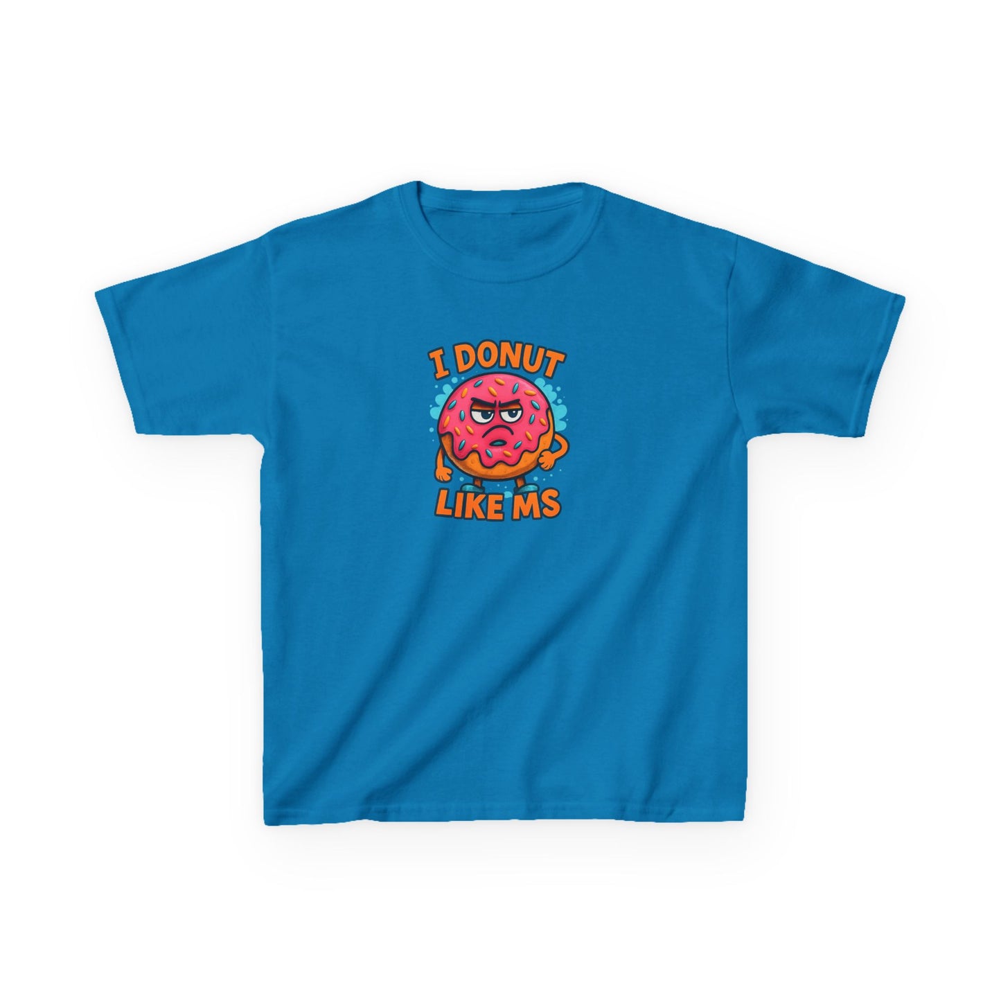 Kids "I Donut Like MS" T-Shirt | Youth Support Shirt for a Loved One with MS | Children's Chronic Illness Awareness Tee